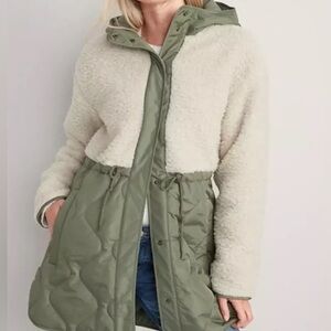Old Navy Quilted Sherpa Jacket